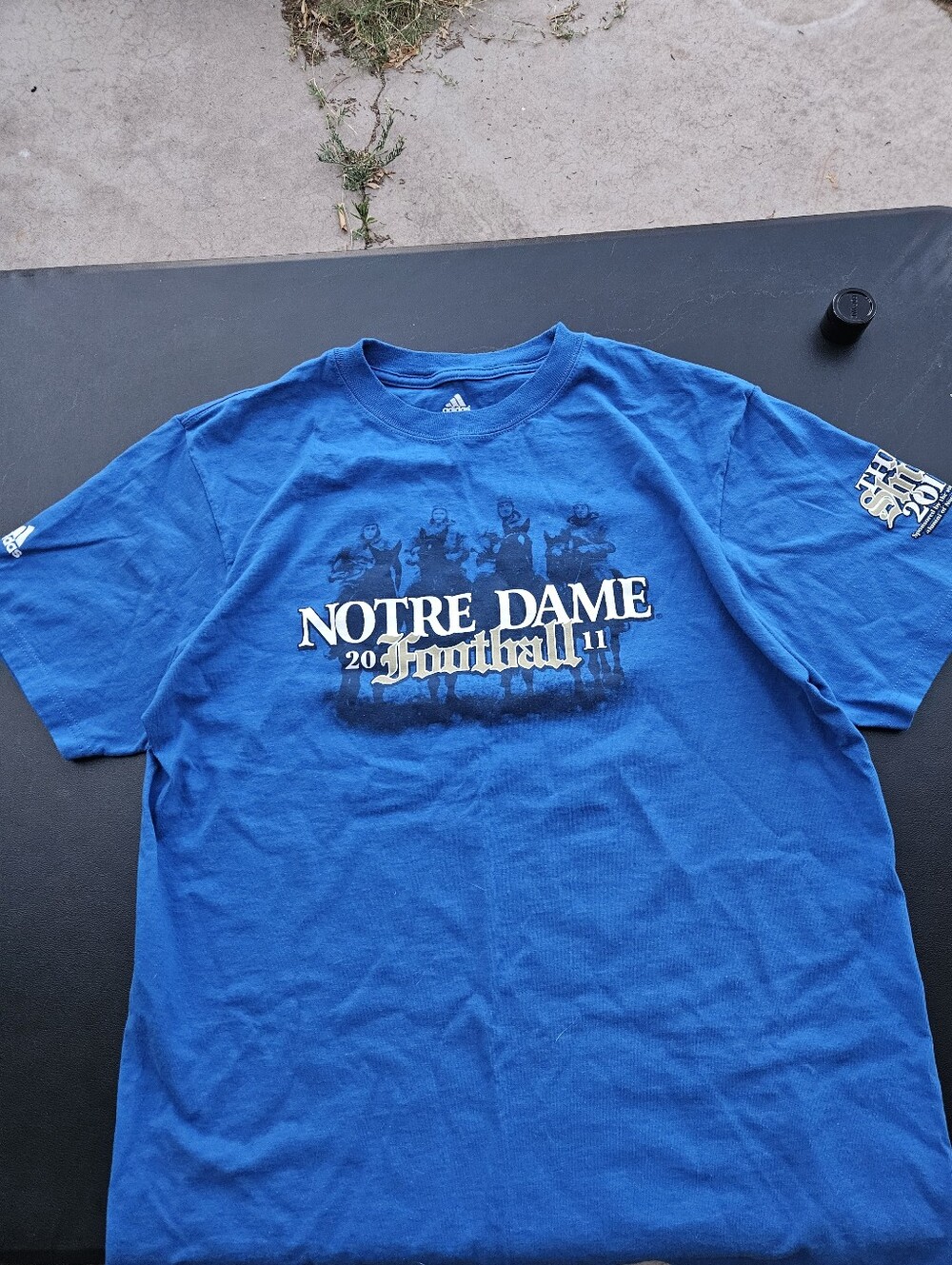 Notre Dame Fighting Irish Football Y2K Adidas Tee